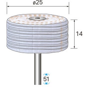 積層ハードバフ (軸径3mm・6mm) NSK(ナカニシ)
