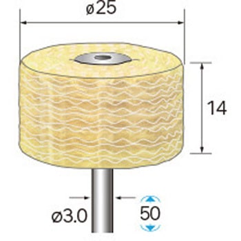 積層ハードバフ (軸径3mm・6mm) NSK(ナカニシ)