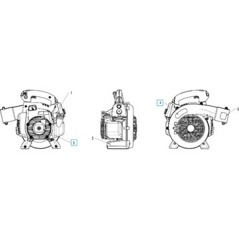 ハスクバーナ エンジンブロワー 125B 部品 ステッカー ハスクバーナ
