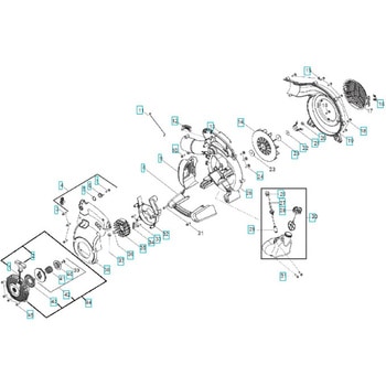 ハスクバーナ エンジンブロワー 125B 部品 ハウジング2 ハスクバーナ