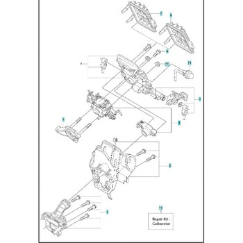 ハスクバーナ エンジンチェーンソー 135 Mark II 部品 キャブレタおよびエアフィルター ハスクバーナ