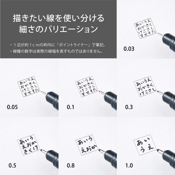 水性マーカー ポイントライナー ブラック ぺんてる