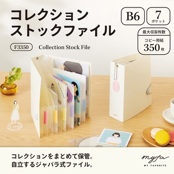 myfa コレクションストックファイル B6 6仕切(7ポケット) リヒトラブ