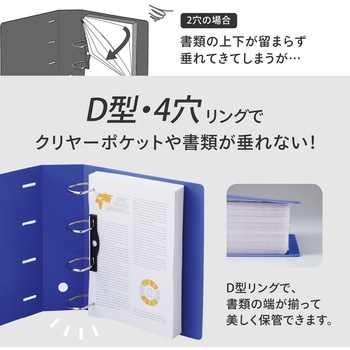 リクエスト D型リングファイル A4 - リヒトラブ