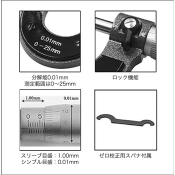 外側マイクロメーター はくでん