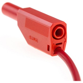 連結可能保護カバー付き 両端 バナナプラグ ストレートタイプ はくでん