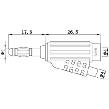 連結可能バナナプラグ はくでん