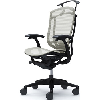 コンテッサセコンダ、固定肘、ハイバック、座メッシュ、ハンガー付、ランバー付、ブラックB、ブラック、脚ブラック、ウレタン オカムラ(岡村製作所)