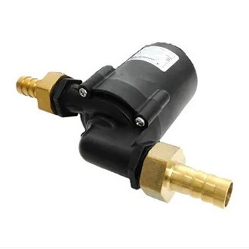 循環ポンプ DC24V 流量調節付き 12mmニップル付き マリンテック