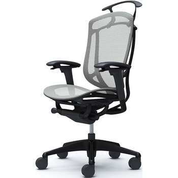 コンテッサセコンダ、可動肘、ハイバック、座メッシュ、ハンガー付、ランバー無、ブラックB、ブラック、脚ブラック、ウレタン オカムラ(岡村製作所)