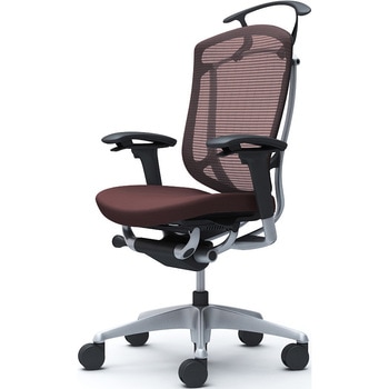 コンテッサセコンダ、可動肘、ハイバック、座クッション、ハンガー付、ランバー無、ブラックB、シルバー、脚シルバー、ウレタン オカムラ(岡村製作所)