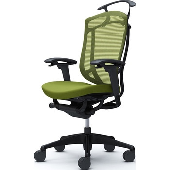 コンテッサセコンダ、可動肘、ハイバック、座クッション、ハンガー付、ランバー無、ブラックB、ブラック、脚ブラック、ウレタン オカムラ(岡村製作所)