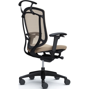 コンテッサセコンダ、可動肘、ハイバック、座クッション、ハンガー付、ランバー無、ブラックB、ブラック、脚ブラック、ウレタン オカムラ(岡村製作所)