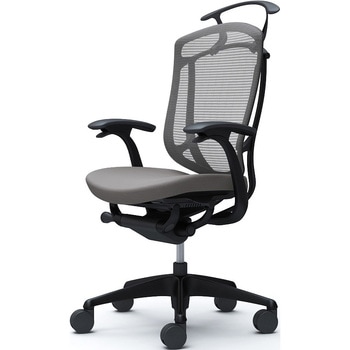 コンテッサセコンダ、固定肘、ハイバック、座クッション、ハンガー付、ランバー無、ブラックB、ブラック、脚ブラック、ウレタン オカムラ(岡村製作所)