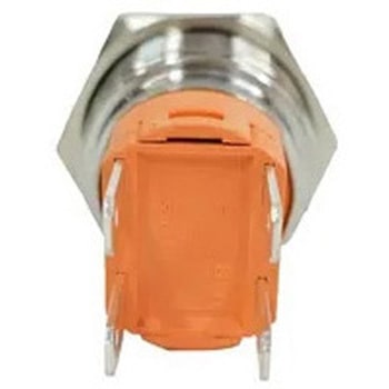 LEDプッシュスイッチ オルタネイト式 青色 25mm 20A - マリンテック
