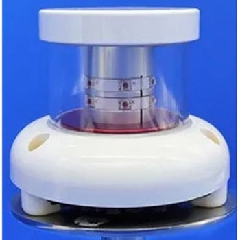 LEDフラッシュライト 緑色 白ボディ マリンテック