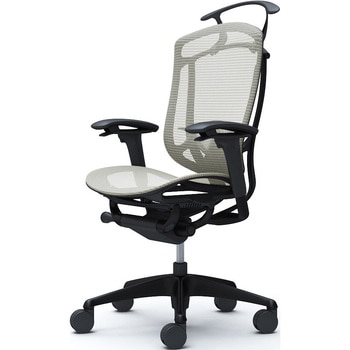 コンテッサセコンダ、可動肘、ハイバック、座メッシュ、ハンガー付、ランバー付、ブラックB、ブラック、脚ブラック、ウレタン オカムラ(岡村製作所)