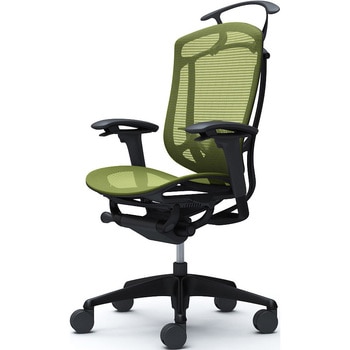 コンテッサセコンダ、可動肘、ハイバック、座メッシュ、ハンガー付、ランバー付、ブラックB、ブラック、脚ブラック、ウレタン オカムラ(岡村製作所)