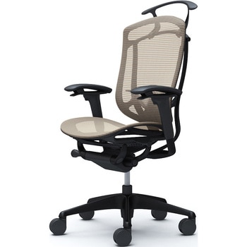 コンテッサセコンダ、可動肘、ハイバック、座メッシュ、ハンガー付、ランバー付、ブラックB、ブラック、脚ブラック、ウレタン オカムラ(岡村製作所)