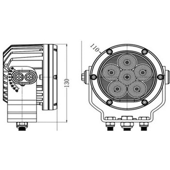 LED投光器 ワークライト 60W マリンテック