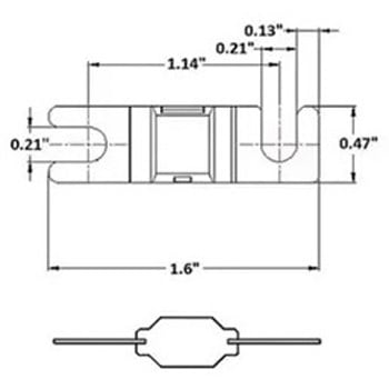 MIDIヒューズ ヒューズのみ(60A) マリンテック