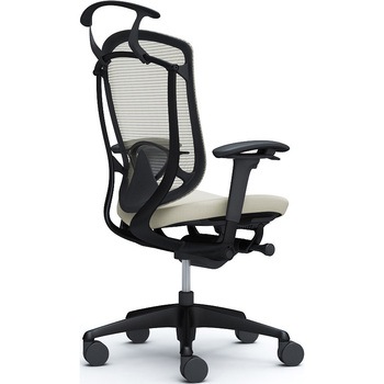 コンテッサセコンダ、可動肘、ハイバック、座クッション、ハンガー付、ランバー付、ブラックB、ブラック、脚ブラック、ウレタン - オカムラ(岡村製作所)