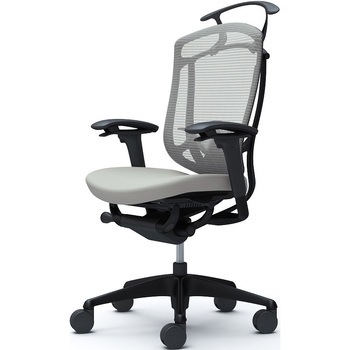 コンテッサセコンダ、可動肘、ハイバック、座クッション、ハンガー付、ランバー付、ブラックB、ブラック、脚ブラック、ウレタン - オカムラ(岡村製作所)