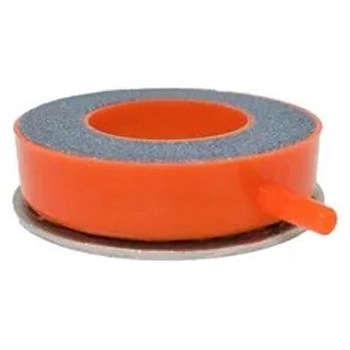 エアーストーン オレンジ ステンレス製重り付き マリンテック