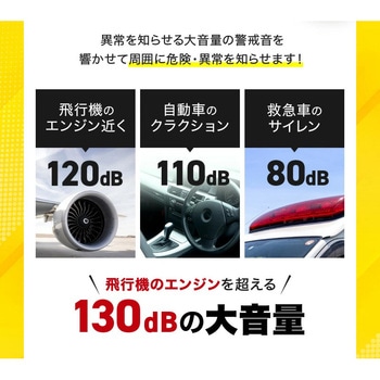 簡単セキュリティ!リモコン付き防犯ブザー OMNI