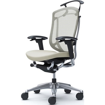 コンテッサセコンダ、可動肘、ハイバック、座クッション、ハンガー付、ランバー無、ブラックB、ポリッシュ、脚ポリッシュ、ウレタン オカムラ(岡村製作所)