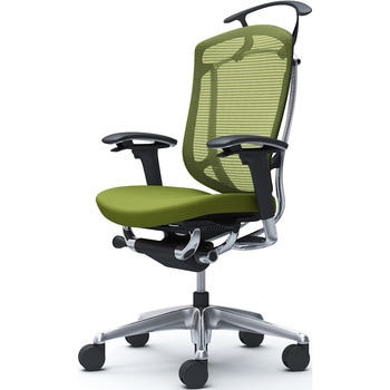 コンテッサセコンダ、可動肘、ハイバック、座クッション、ハンガー付、ランバー無、ブラックB、ポリッシュ、脚ポリッシュ、ウレタン オカムラ(岡村製作所)