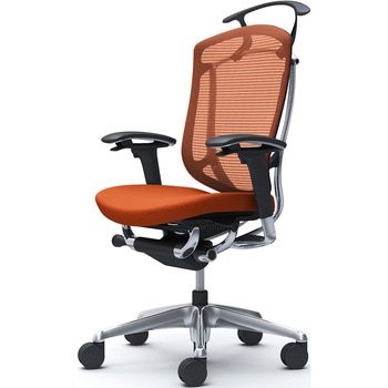 コンテッサセコンダ、可動肘、ハイバック、座クッション、ハンガー付、ランバー無、ブラックB、ポリッシュ、脚ポリッシュ、ウレタン オカムラ(岡村製作所)