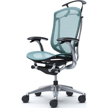 CC42XR FPG6 コンテッサセコンダ、固定肘、ハイバック、座メッシュ、ハンガー付、ランバー無、ブラックB、ポリッシュ、脚ポリッシュ、ウレタン オカムラ(岡村製作所) 62571269