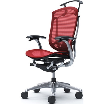 CC42XS FPG9 コンテッサセコンダ、固定肘、ハイバック、座メッシュ、ハンガー付、ランバー付、ブラックB、ポリッシュ、脚ポリッシュ、ウレタン オカムラ(岡村製作所) 62571820