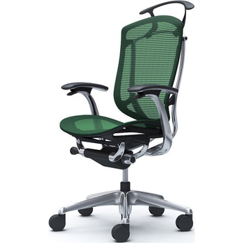 コンテッサセコンダ，固定肘，座メッシュ，ハイバック5本脚，ポリッシュ，ブラック，ランバー無ハンガー付 オカムラ(岡村製作所)