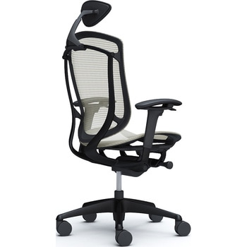 コンテッサセコンダ、可動肘、可動ヘッド、座メッシュ、ハンガー無、ランバー無、ブラックB、ブラック、脚ブラック、ウレタン - オカムラ(岡村製作所)