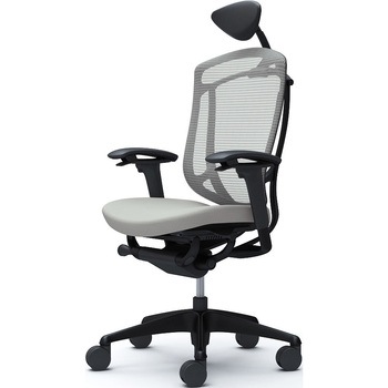 コンテッサセコンダ、可動肘、可動ヘッド、座クッション、ハンガー無、ランバー無、ブラックB、ブラック、脚ブラック、ウレタン オカムラ(岡村製作所)