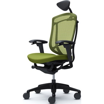 コンテッサセコンダ、可動肘、可動ヘッド、座クッション、ハンガー無、ランバー無、ブラックB、ブラック、脚ブラック、ウレタン オカムラ(岡村製作所)