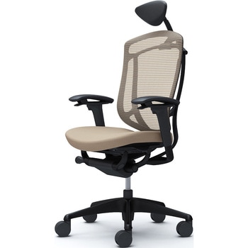 コンテッサセコンダ、可動肘、可動ヘッド、座クッション、ハンガー無、ランバー無、ブラックB、ブラック、脚ブラック、ウレタン オカムラ(岡村製作所)