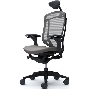 コンテッサセコンダ、可動肘、可動ヘッド、座クッション、ハンガー無、ランバー無、ブラックB、ブラック、脚ブラック、ウレタン オカムラ(岡村製作所)