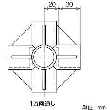 イレクター Φ28スパイラルパイプ用プラスチックジョイント 矢崎化工