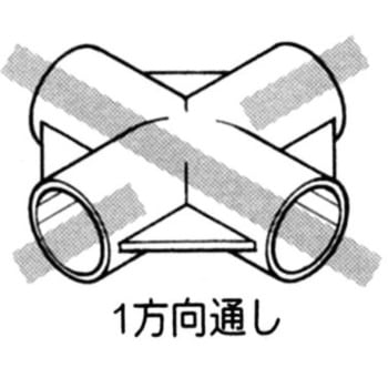 イレクター Φ28パイプ ブルー用プラスチックジョイント 矢崎化工