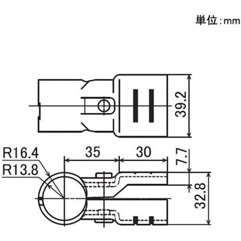 イレクター Φ28フラットパイプ用メタルジョイント 矢崎化工