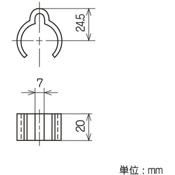 イレクター Φ28パイプ グレー用プラスチックジョイント 矢崎化工