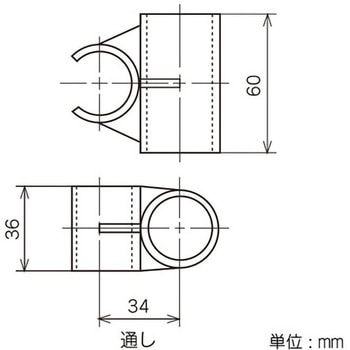 イレクター Φ28パイプ グレー用プラスチックジョイント 矢崎化工