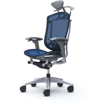 CC8BYE FPG4 コンテッサセコンダ、可動肘、可動ヘッド、座メッシュ、ハンガー付、ランバー付、グレーB、シルバー、脚シルバー、ウレタン オカムラ(岡村製作所) 62577630