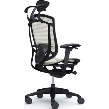 コンテッサセコンダ、可動肘、可動ヘッド、座メッシュ、ハンガー付、ランバー付、ブラックB、ブラック、脚ブラック、ウレタン オカムラ(岡村製作所)