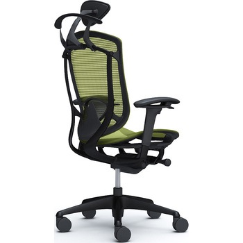 コンテッサセコンダ、可動肘、可動ヘッド、座メッシュ、ハンガー付、ランバー付、ブラックB、ブラック、脚ブラック、ウレタン オカムラ(岡村製作所)