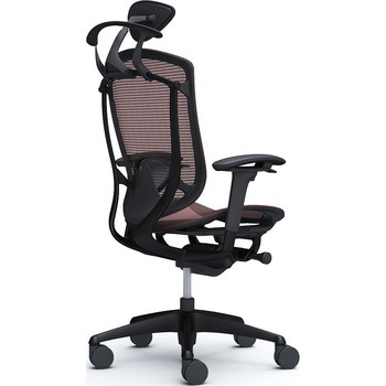 コンテッサセコンダ、可動肘、可動ヘッド、座メッシュ、ハンガー付、ランバー付、ブラックB、ブラック、脚ブラック、ウレタン オカムラ(岡村製作所)