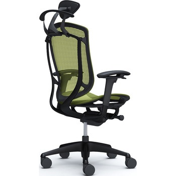 コンテッサセコンダ、可動肘、可動ヘッド、座メッシュ、ハンガー付、ランバー無、ブラックB、ブラック、脚ブラック、ウレタン オカムラ(岡村製作所)